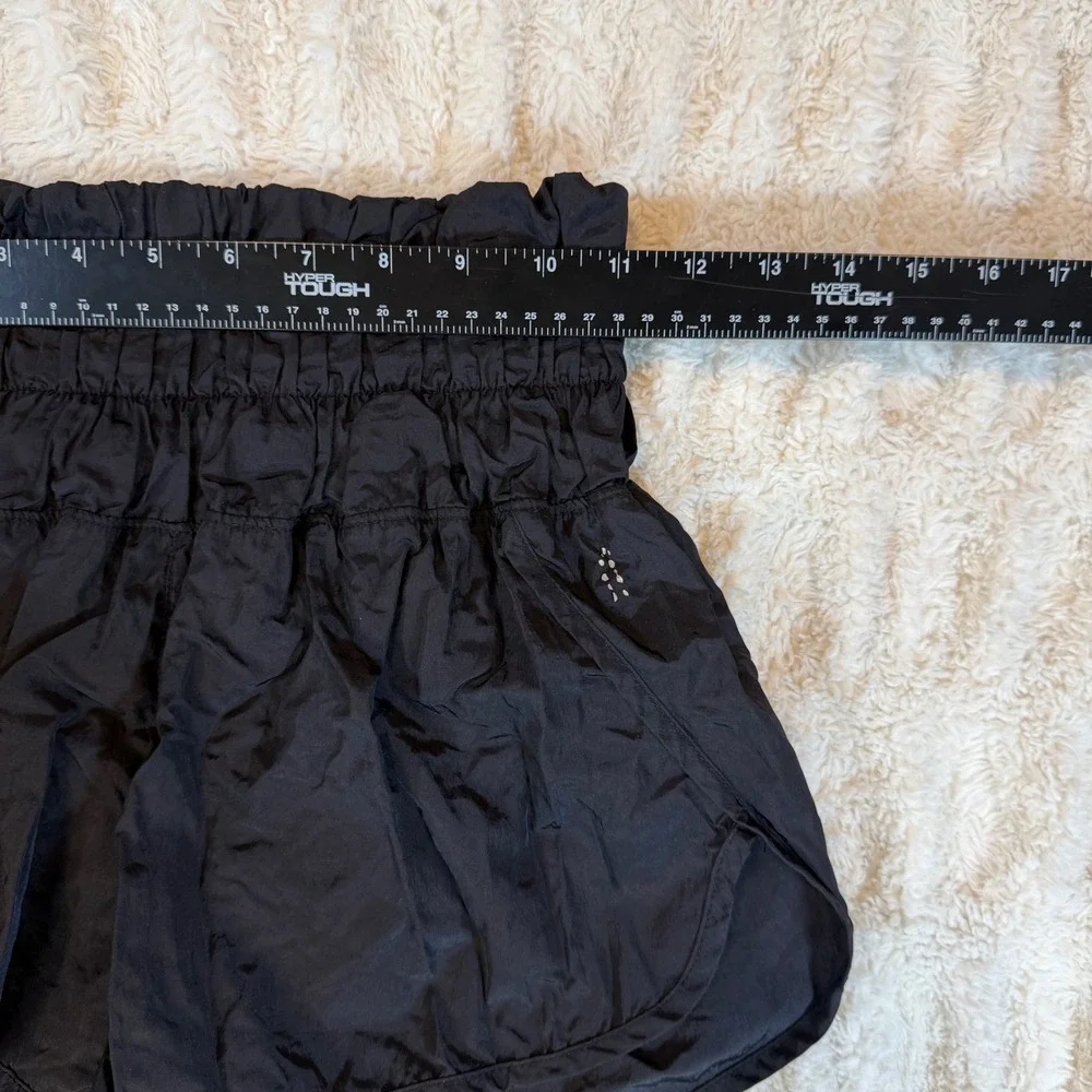 Free People Movement The Way Home Shorts Black High Waist Smocked Athletic XS